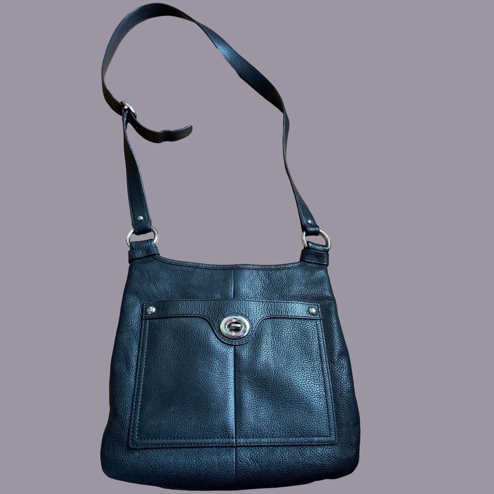 Coach leather black bag
